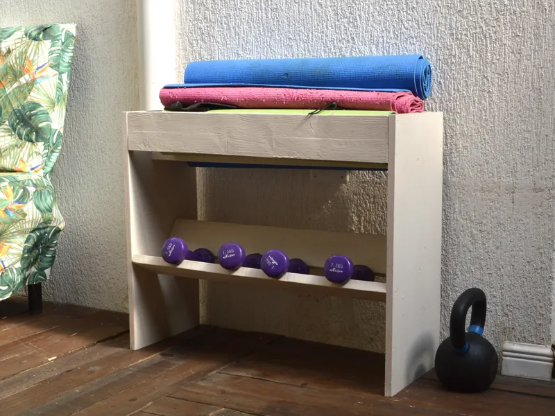 The fitness area at Chill Zone hostel
