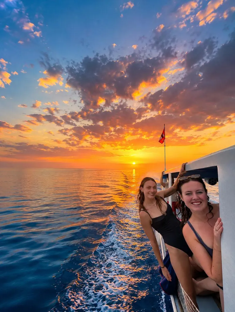 Boat party on the Albanian Riviera near Himare